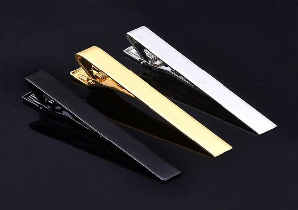 classic men tie pin clips of casual style tie clip fashion jewelry for male exquisite wedding tie bar silver and golden color dhl 3551141